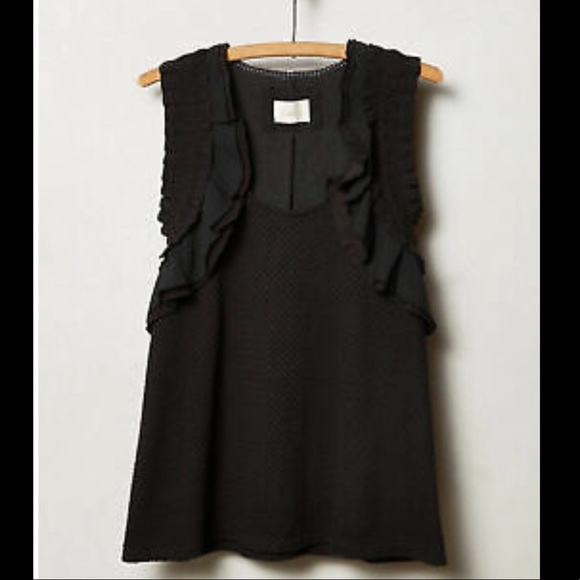Anthropologie tank with ruffles - Picture 1 of 6